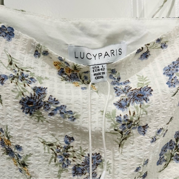 LUCY Paris Meadow Floral Top Size Large. NWT. - Picture 4 of 9